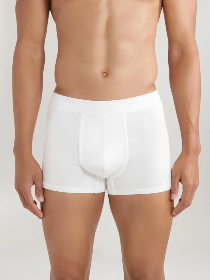 REISS Socks and Underwear Men CH Studios Boxer Trunks With TENCEL Fibers White