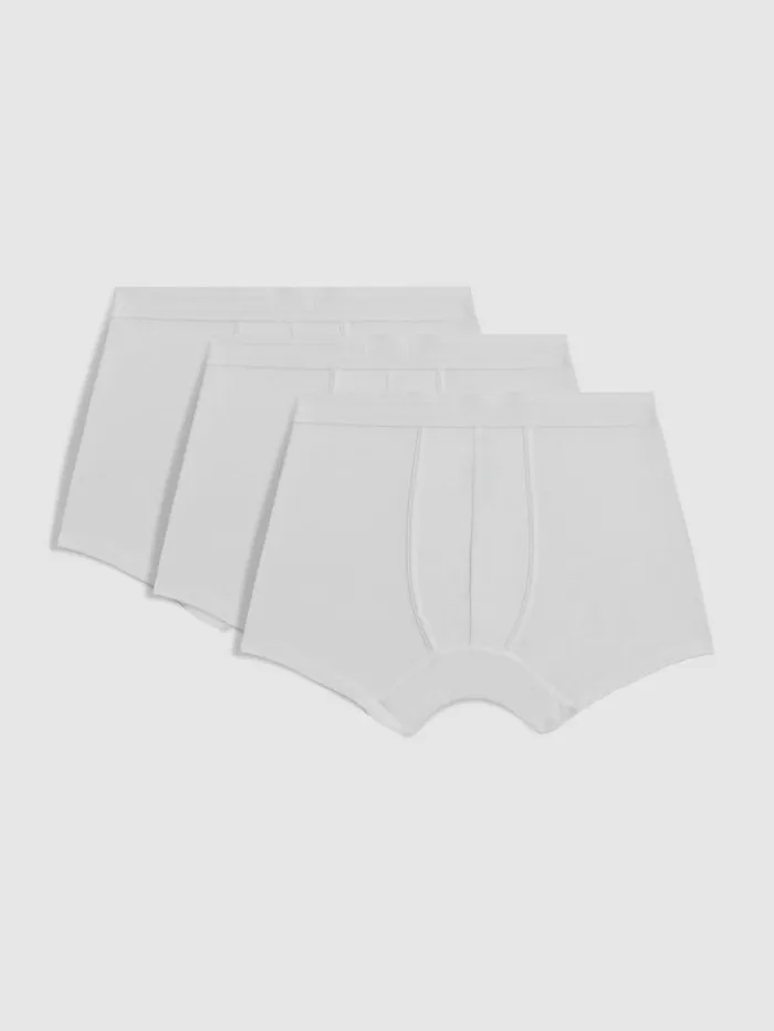 REISS Socks and Underwear Men CH Studios Boxer Trunks With TENCEL Fibers White