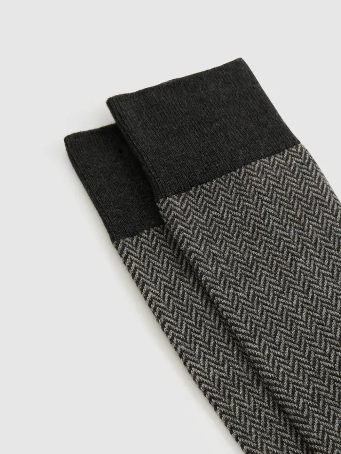 REISS Socks and Underwear Men Cottonblend Socks Charcoalgrey