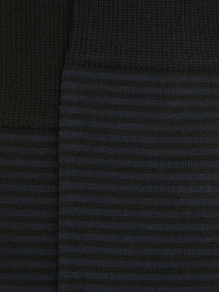 REISS Socks and Underwear Men Striped Socks Blacknavy