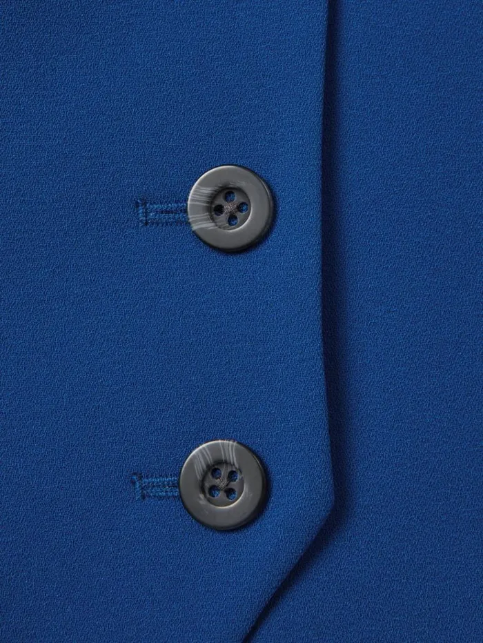 REISS Suits and Tailoring Women Florere Single Breasted Waistcoat Bright Blue