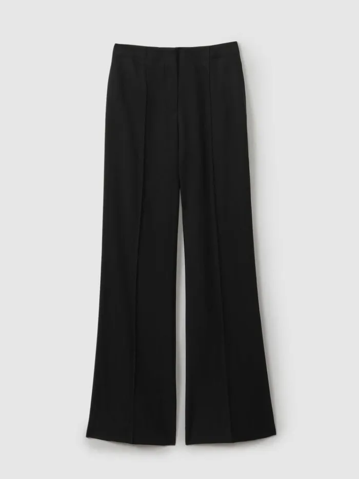 REISS Suits and Tailoring Women Fluid Wide Leg Trousers Black