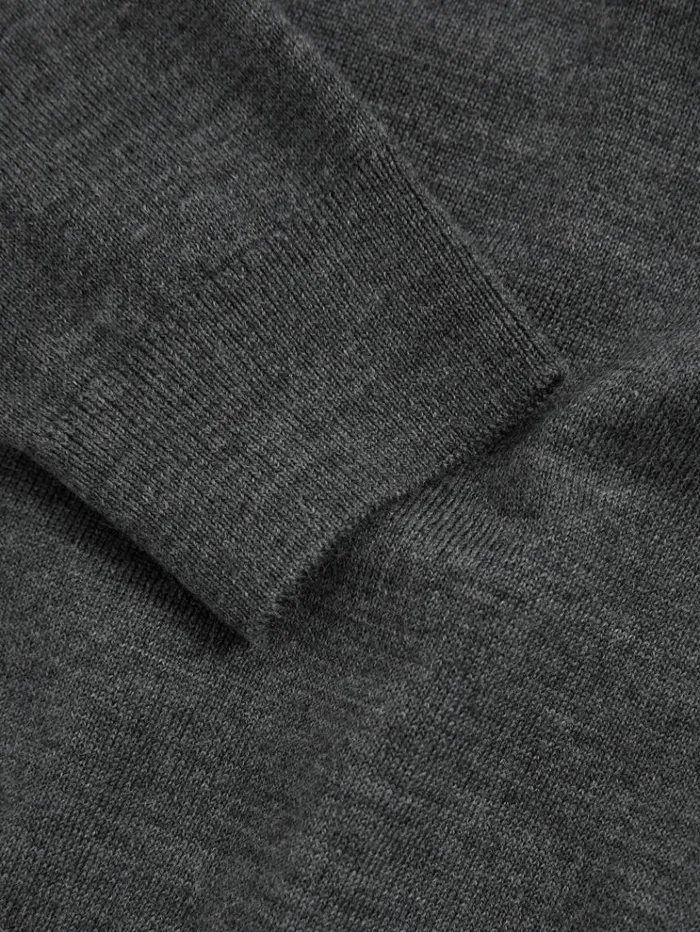 REISS Sweaters Children Merino Wool VNeck Jumper Grey