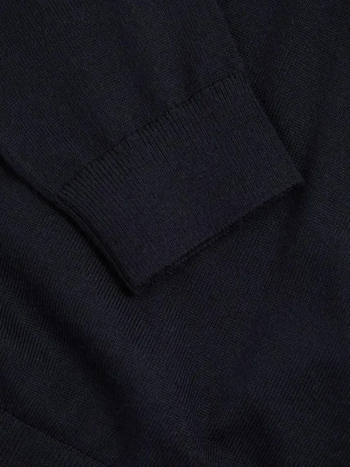 REISS Sweaters Children Merino Wool VNeck Jumper Navy