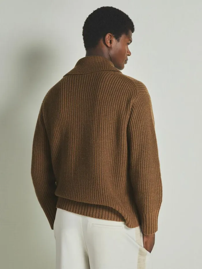 REISS Sweaters WomenMen Reiss Les 100 Ciels Wool And Cashmere Jumper Chestnut