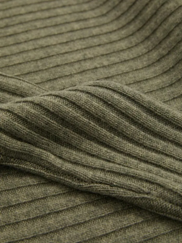REISS Sweaters Women WoolCashmere OffTheShoulder Draped Jumper Sage