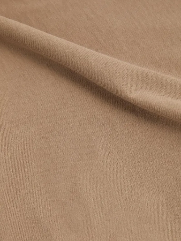 REISS TShirts Men Cotton Crew Neck TShirt Camel