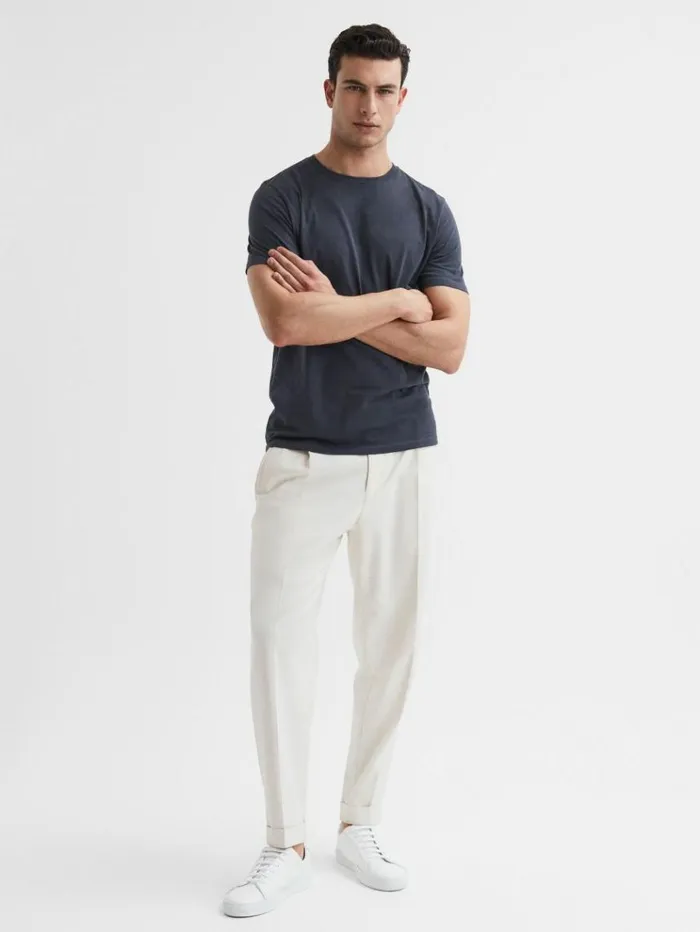 REISS TShirts Men Crew Neck TShirt Airforce Blue