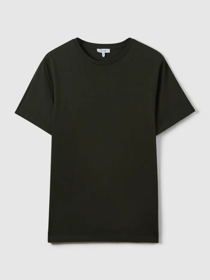 REISS TShirts Men Crew Neck TShirt Oxidised Green