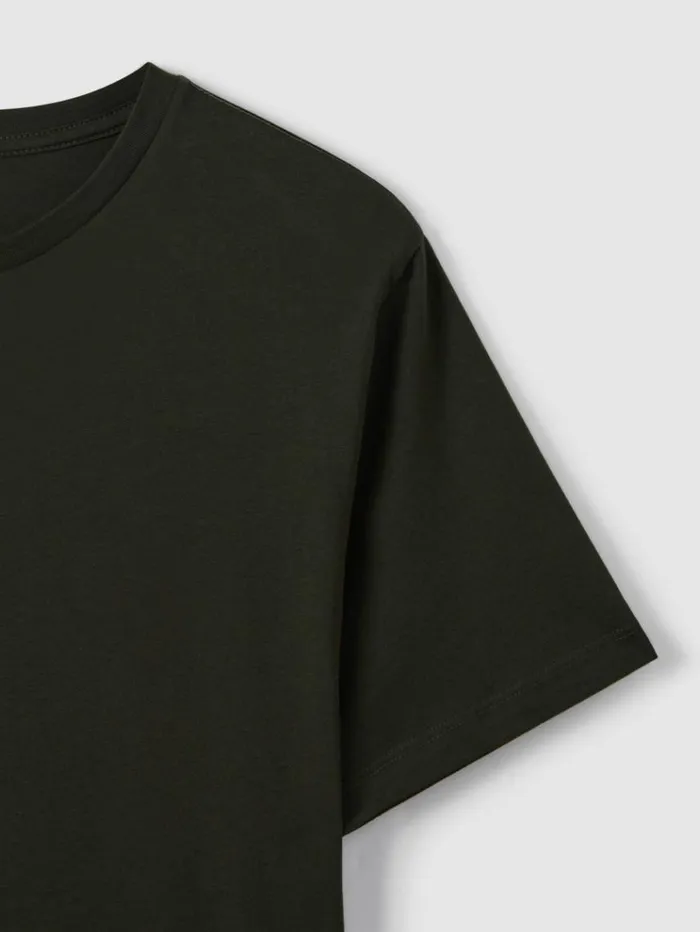 REISS TShirts Men Crew Neck TShirt Oxidised Green
