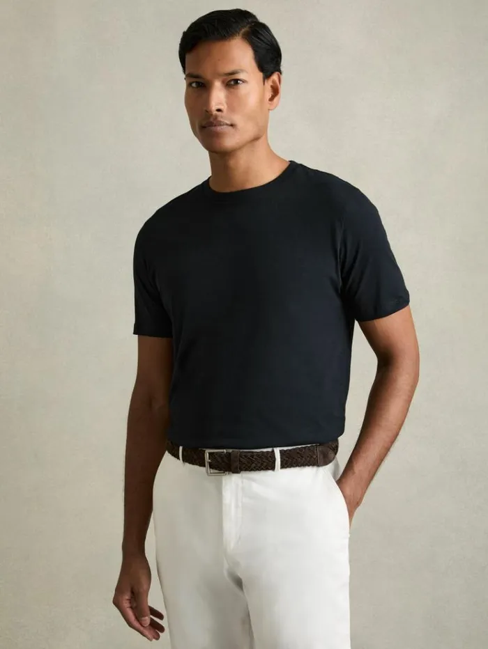 REISS TShirts Men Crew Neck TShirts 3 Pack Blue Multi