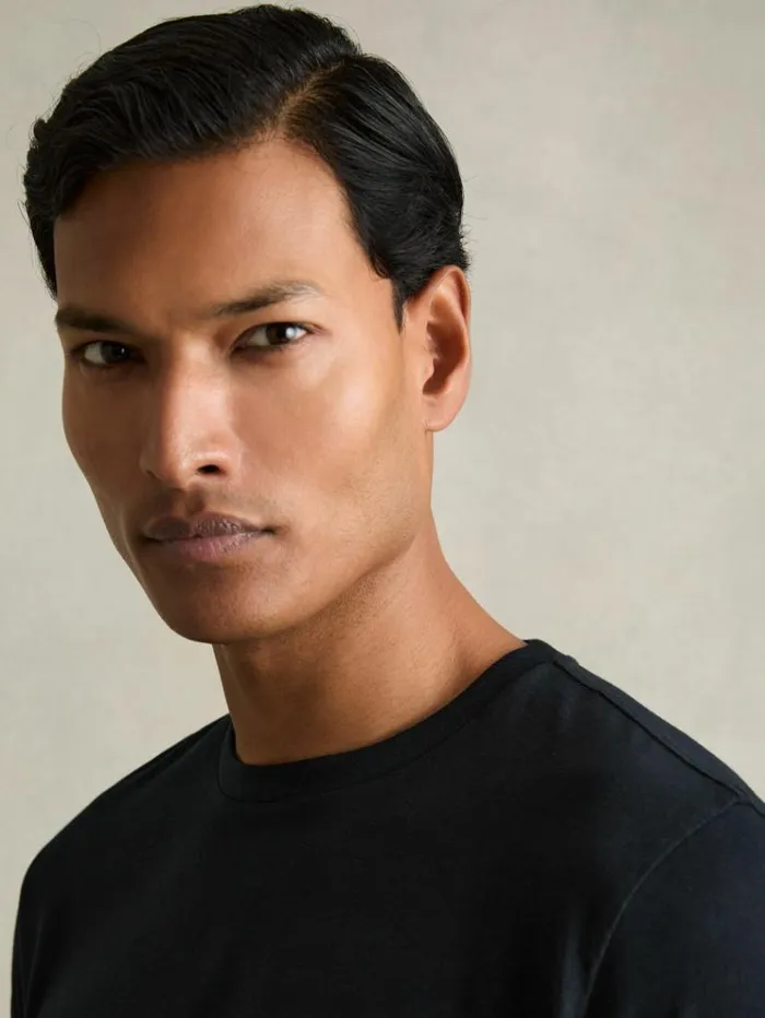 REISS TShirts Men Crew Neck TShirts 3 Pack Blue Multi