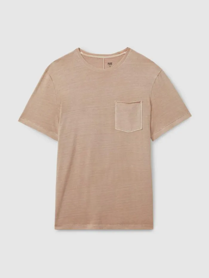 REISS TShirts Men Paige Crew Neck TShirt Light Stone