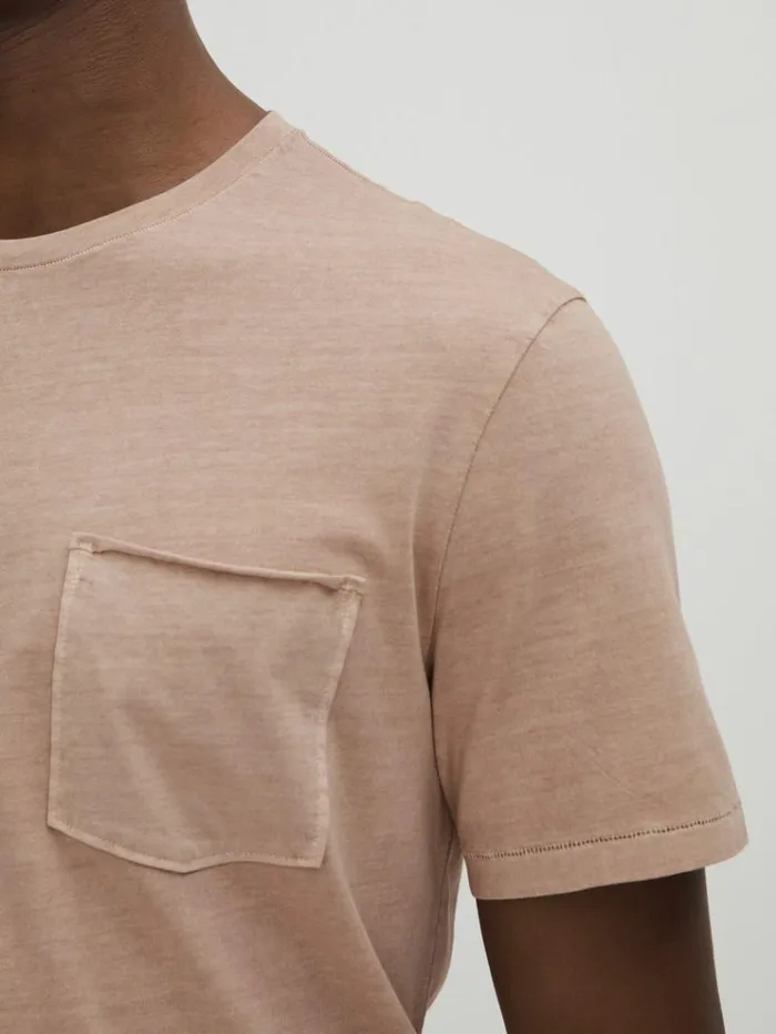 REISS TShirts Men Paige Crew Neck TShirt Light Stone