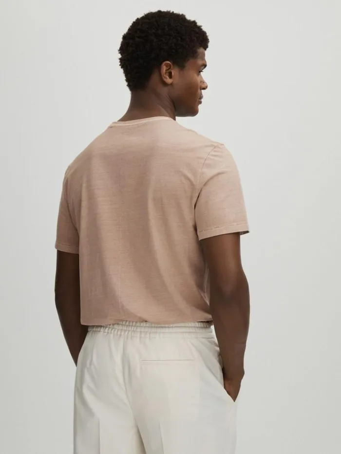 REISS TShirts Men Paige Crew Neck TShirt Light Stone