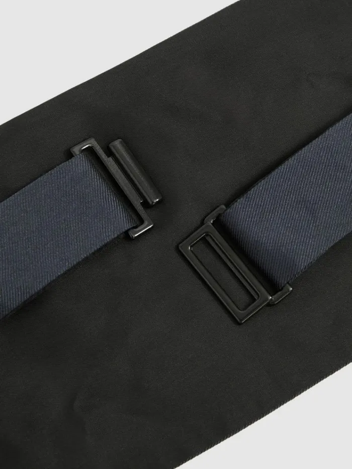 REISS Ties and Pocket Squares Men Silk Cummerbund Navy