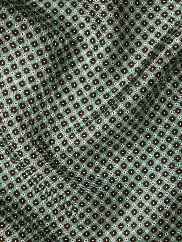 REISS Ties and Pocket Squares Men Silk Pocket Square Light Green