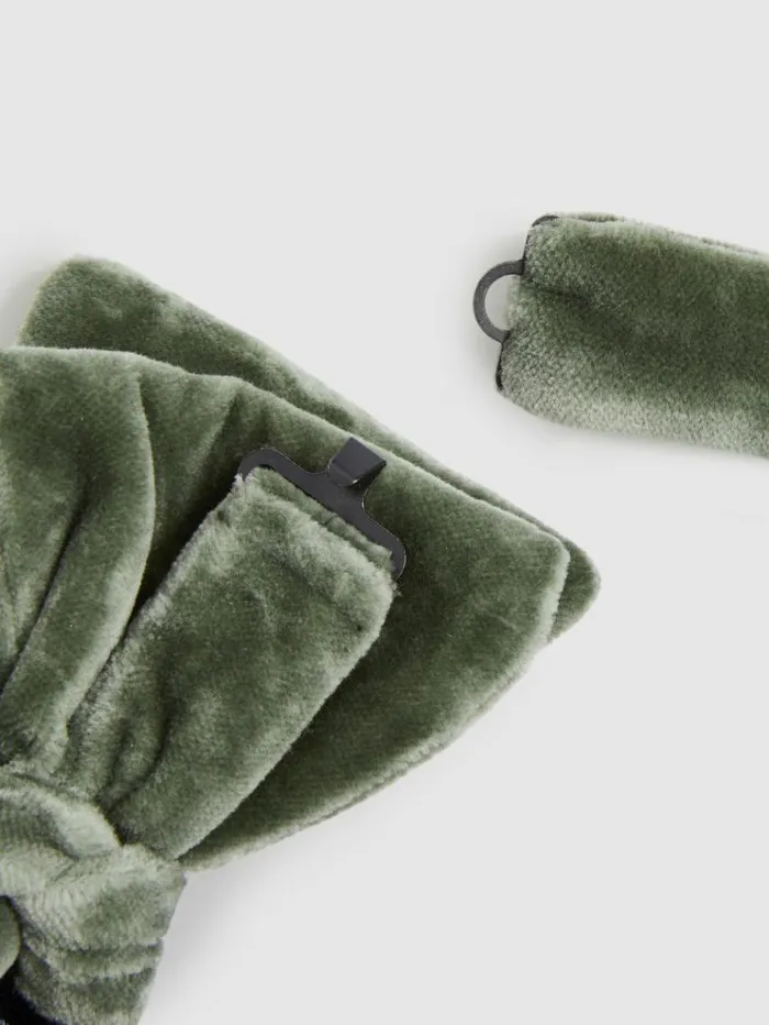 REISS Ties and Pocket Squares Men Velvet Bow Tie Sage Green