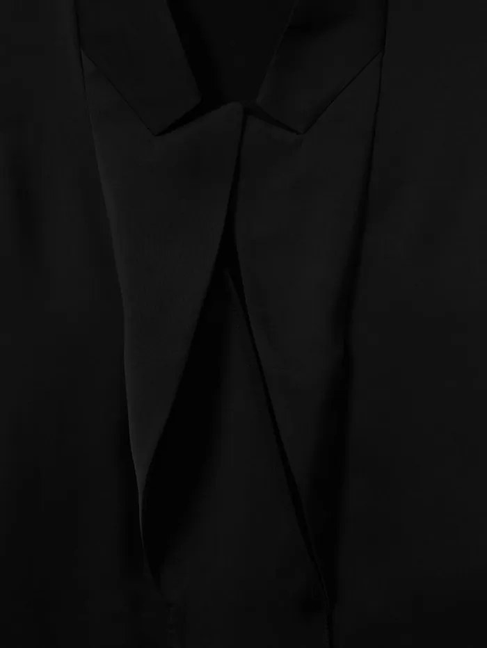 REISS Tops Women Relaxed Tux Top Black