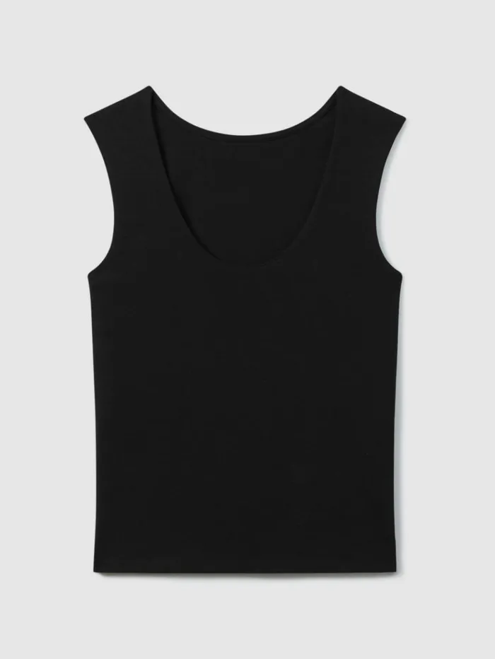 REISS Tops Women Scoop Neck Vest Black
