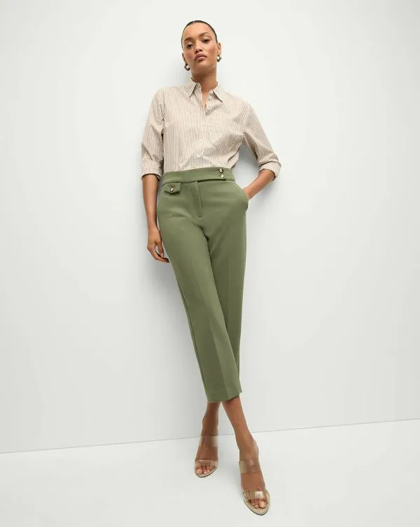 Renzo Pant Stone Army Women Veronica Beard Pants