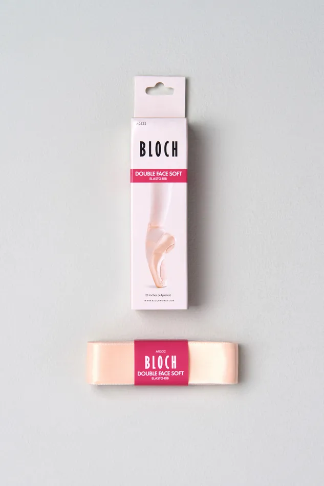 Ribbons and Elastics Accessories Double Faced Elastorib Pink Bloch