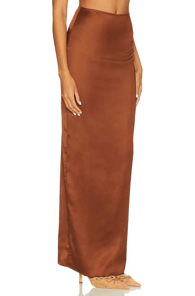 River Maxi Skirt Chocolate Brown Women Lovers and Friends Skirts River Maxi Skirt Chocolate Brown Women Lovers and Friends Skirts