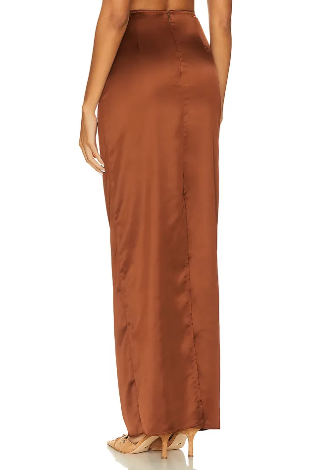 River Maxi Skirt Chocolate Brown Women Lovers and Friends Skirts River Maxi Skirt Chocolate Brown Women Lovers and Friends Skirts