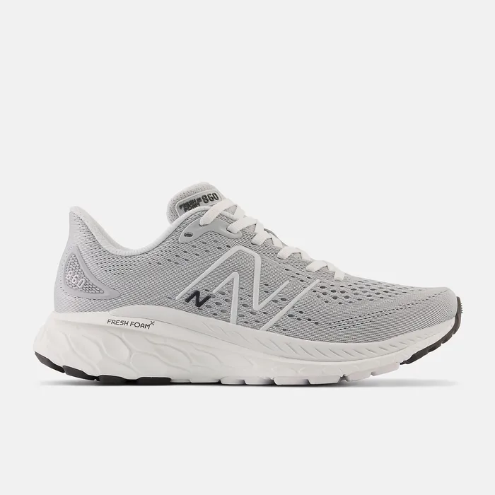Running Women Fresh Foam X 860v13 Aluminum Grey with Quartz Grey and Blacktop New Balance Running Women Fresh Foam X 860v13 Aluminum Grey with Quartz Grey and Blacktop New Balance