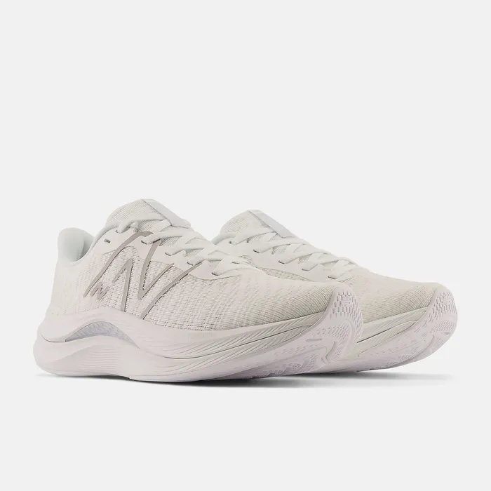 Running Women New Balance FuelCell Propel v4 White with Quartz Grey Running Women New Balance FuelCell Propel v4 White with Quartz Grey