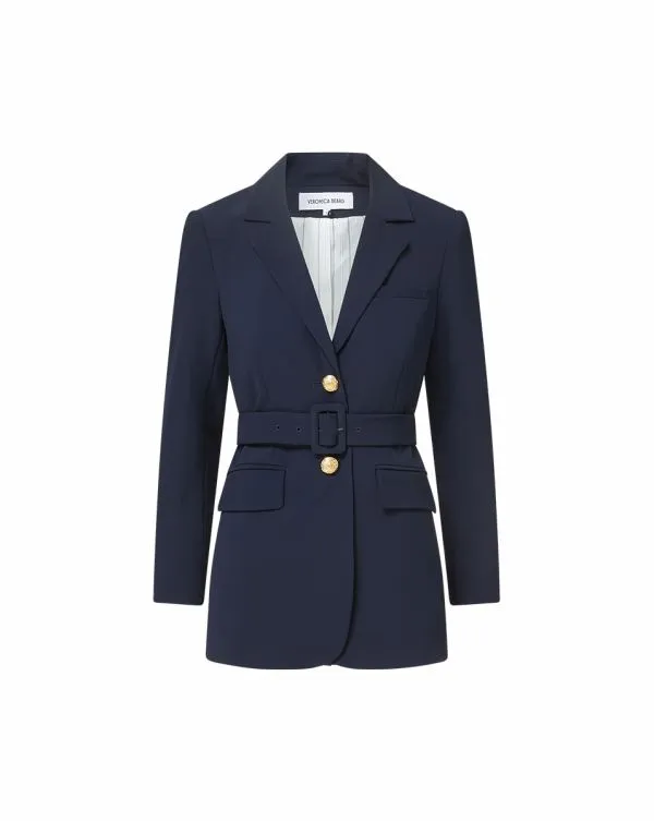 Ryanne Belted Dickey Jacket Navy Women Veronica Beard Jackets and Outerwear Ryanne Belted Dickey Jacket Navy Women Veronica Beard Jackets and Outerwear