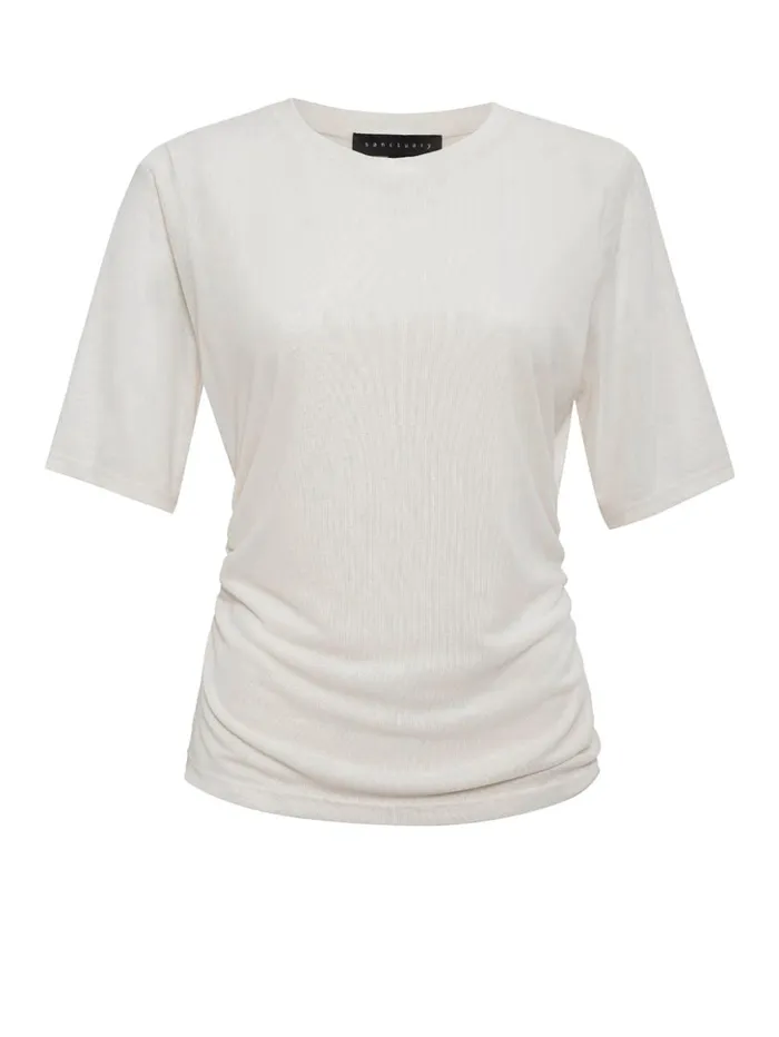 Sanctuary Clothing Inclusive Women Half Sleeve Perfect Mesh Tee Birch Inclusive Collection Sanctuary Clothing Inclusive Women Half Sleeve Perfect Mesh Tee Birch Inclusive Collection