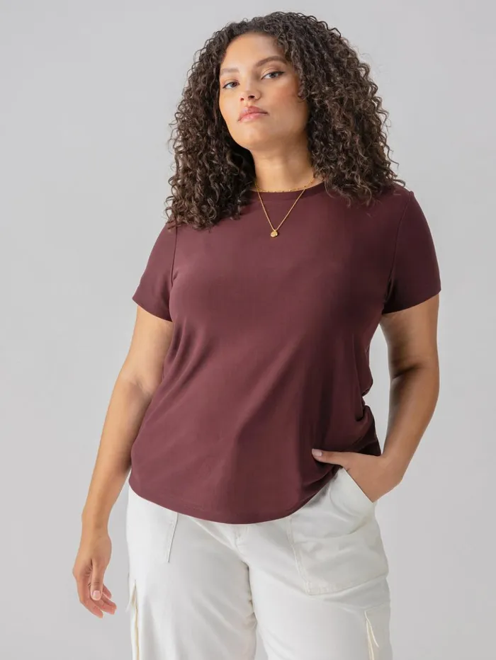 Sanctuary Clothing Inclusive Women Perfect Mesh Tee Dark Cherry Inclusive Collection Sanctuary Clothing Inclusive Women Perfect Mesh Tee Dark Cherry Inclusive Collection
