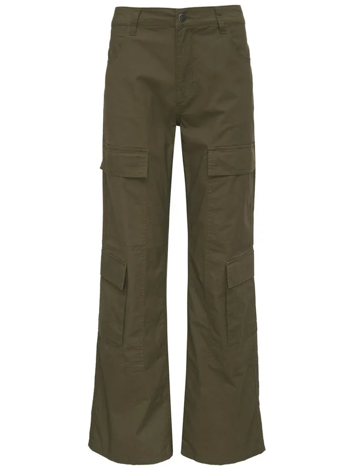Sanctuary Clothing Inclusive Women Reissue Cargo Standard Rise Pant Mossy Green Inclusive Collection
