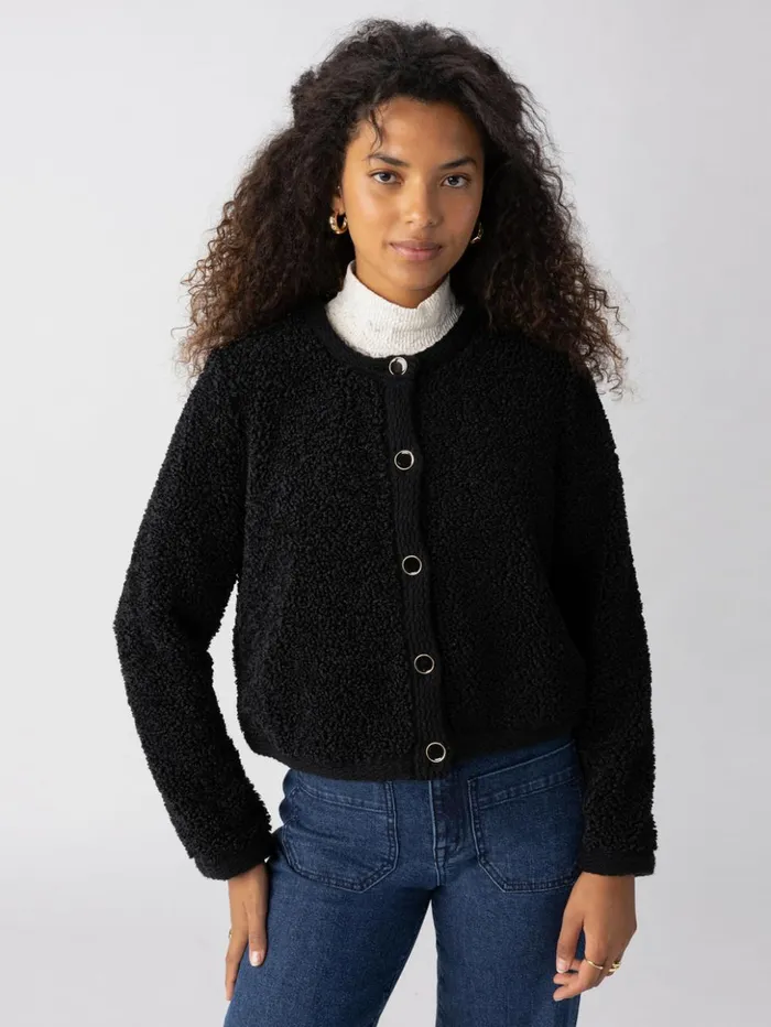 Sanctuary Clothing Jackets and Outerwear Women Cozy Cardigan Black