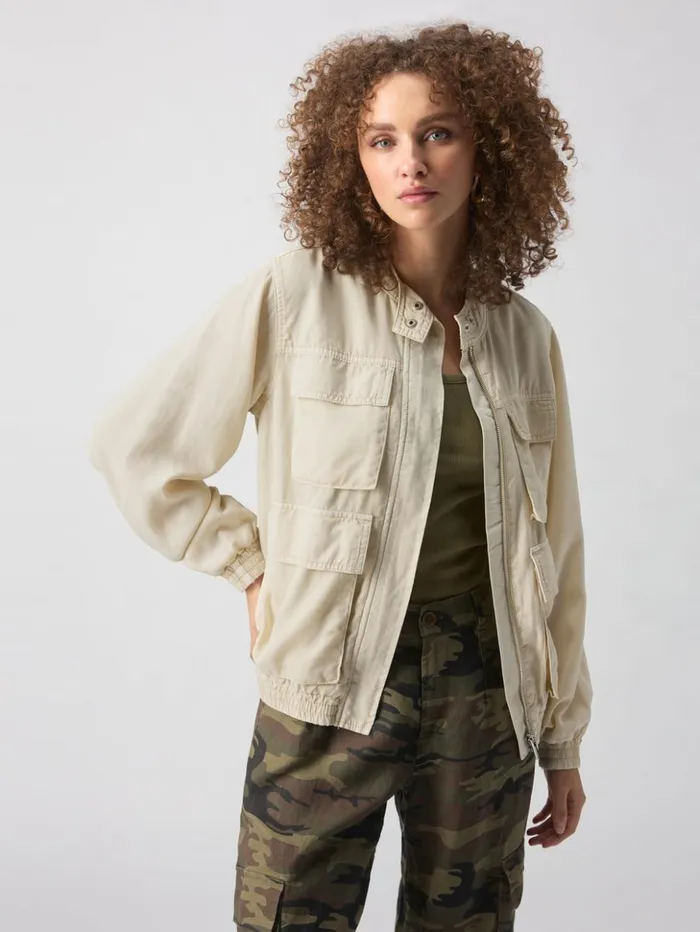 Sanctuary Clothing Jackets and Outerwear Women Field Utility Jacket Birch