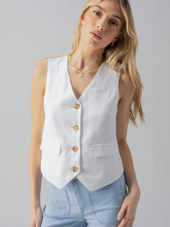 Sanctuary Clothing Jackets and Outerwear Women Timeless Vest White