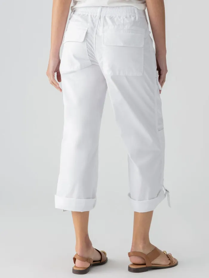 Sanctuary Clothing Pants Women Cali Cargo Standard Rise Pant White