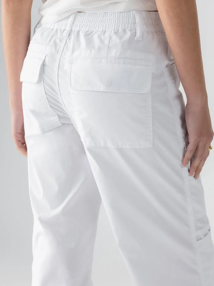 Sanctuary Clothing Pants Women Cali Cargo Standard Rise Pant White