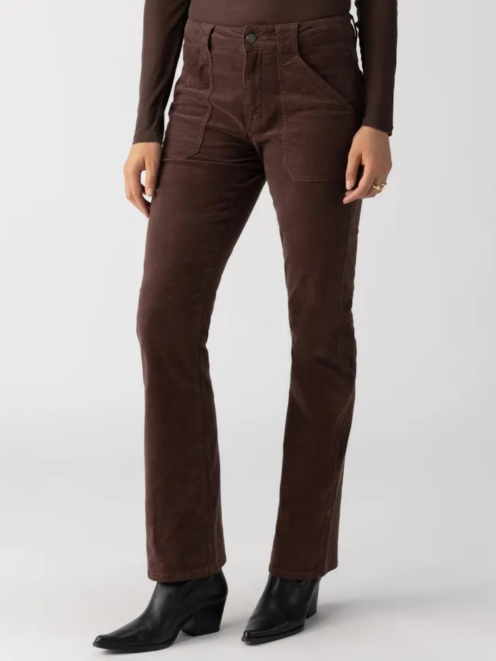 Sanctuary Clothing Pants Women Corduroy Hayden Bootcut Standard Rise Pant Brown Sugar Sanctuary Clothing Pants Women Corduroy Hayden Bootcut Standard Rise Pant Brown Sugar