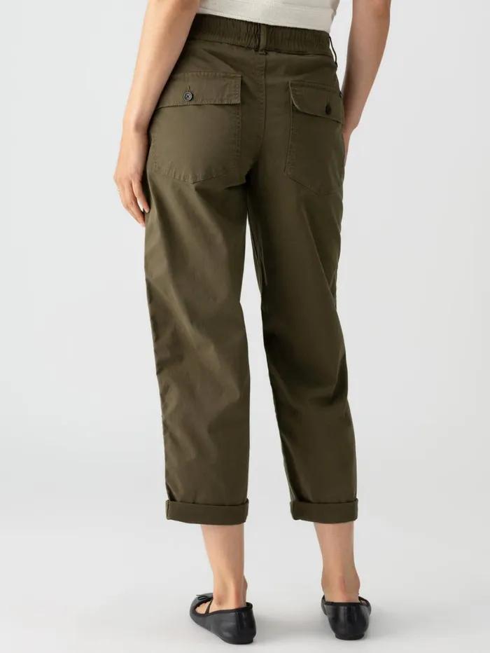Sanctuary Clothing Pants Women Cruiser Chino SemiHigh Rise Pant Burnt Olive