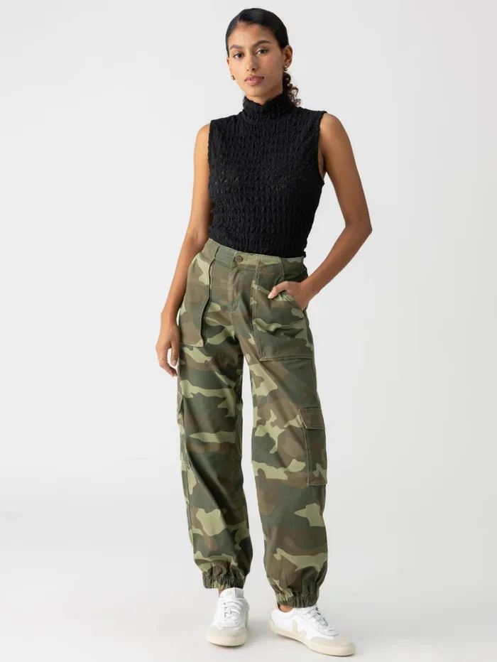Sanctuary Clothing Pants Women Cyber Cargo Standard Rise Pant Renew Camo