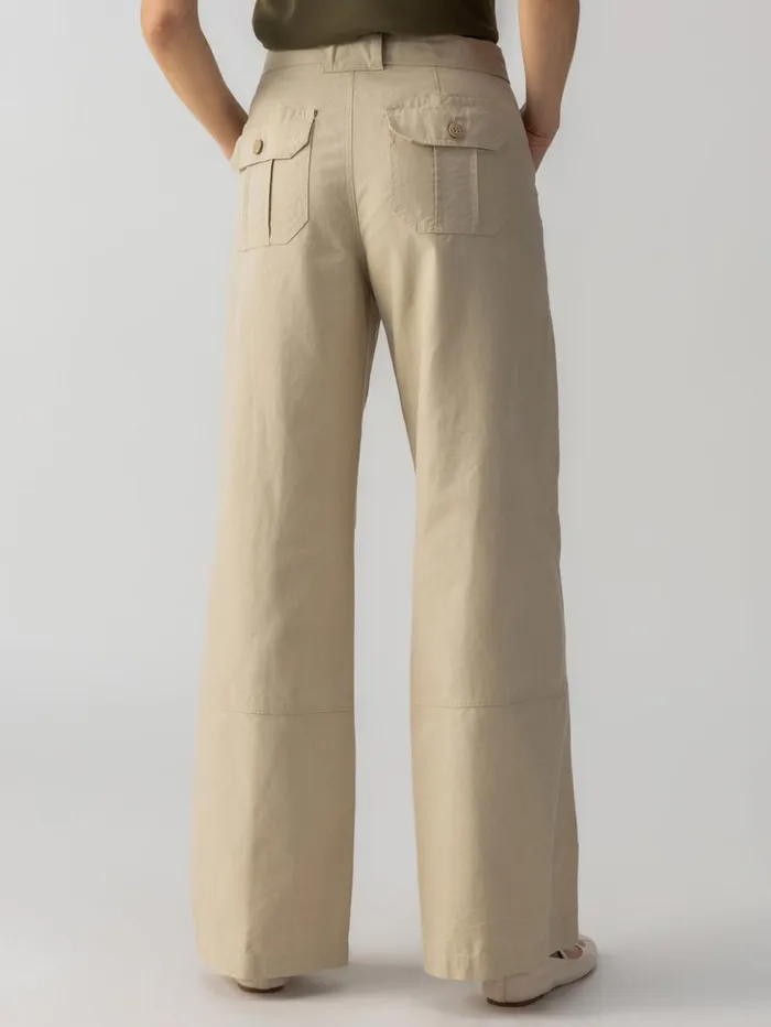 Sanctuary Clothing Pants Women Reissue 90039s Sash Extended Standard Rise Pant Marble Beige