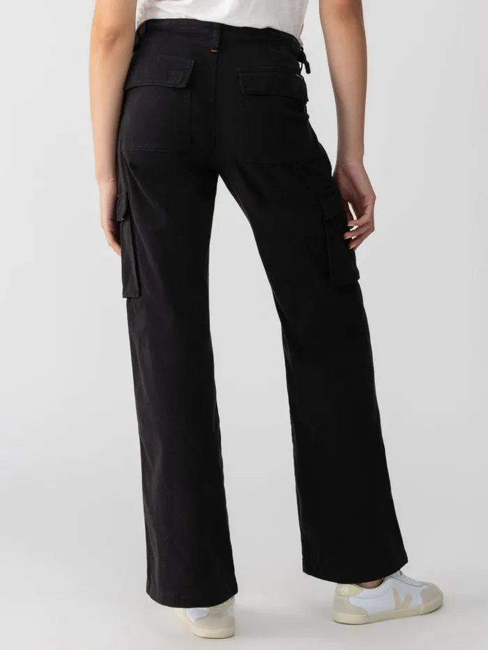 Sanctuary Clothing Pants Women Reissue Cargo Standard Rise Pant Black