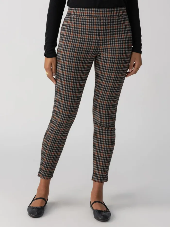 Sanctuary Clothing Pants Women Runway SemiHigh Rise Legging Arrow Plaid