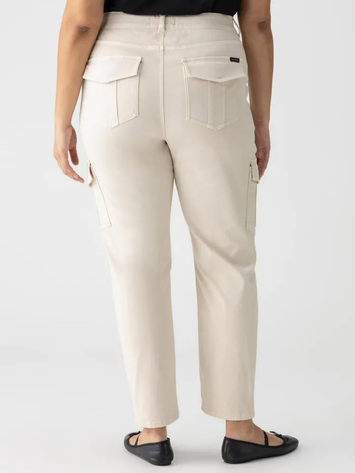 Sanctuary Clothing Pants Women Sculpted Hayden Cargo Standard Rise Pant Toasted Almond Inclusive Collection