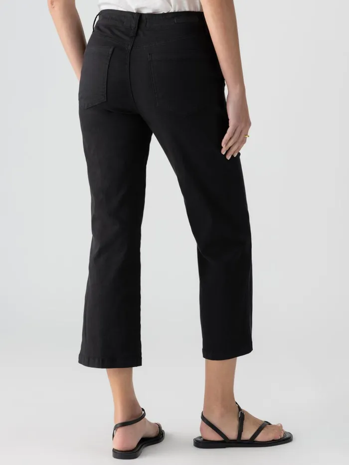 Sanctuary Clothing Pants Women Vacation Crop High Rise Pant Black