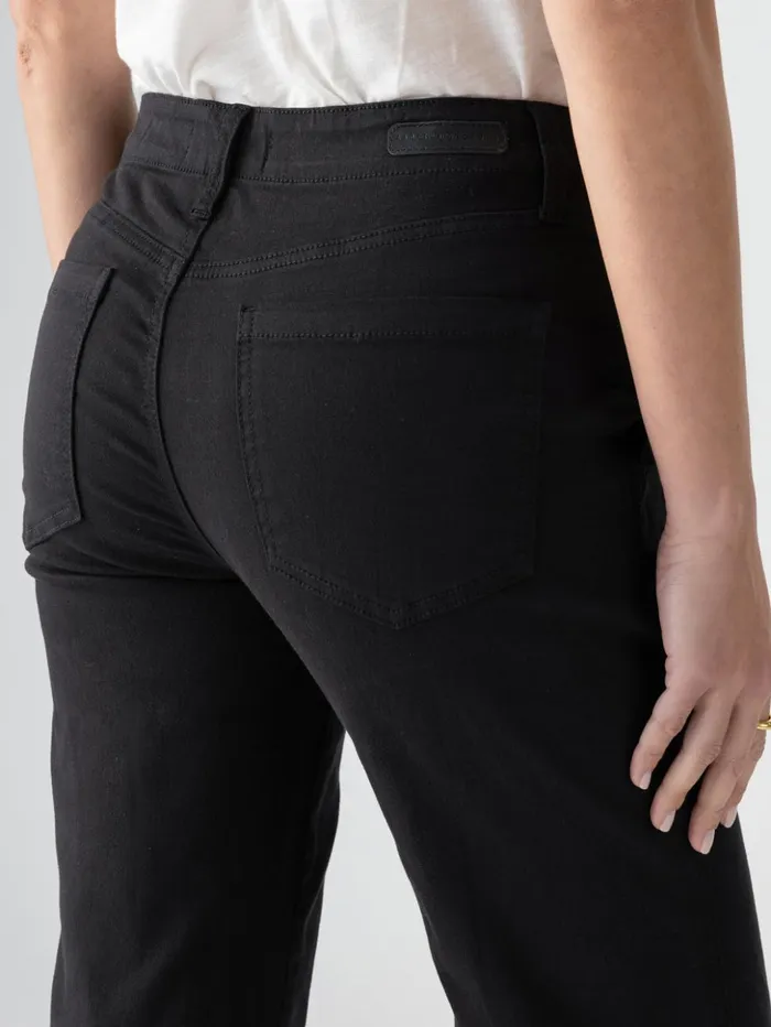 Sanctuary Clothing Pants Women Vacation Crop High Rise Pant Black