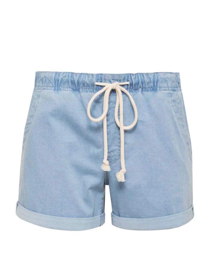 Sanctuary Clothing Shorts Women Beachy Cuffed Standard Rise Short Pale Blue