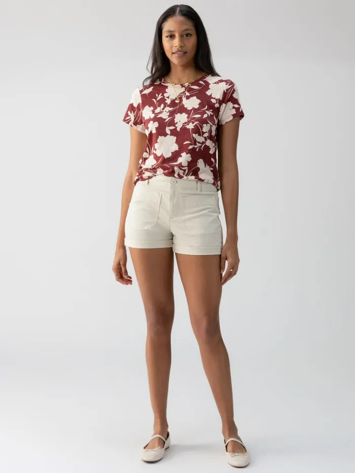 Sanctuary Clothing Shorts Women Marine Rolled Standard Rise Short Birch
